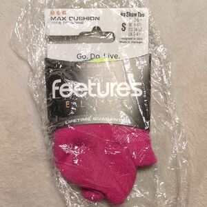 Feetures Elite Max Cushion No Show Socks - Pulse Purple - SMALL
